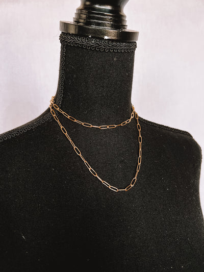 Simple Paperclip Chain Necklace