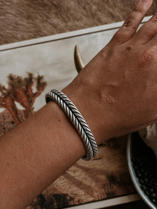 Western Rope Bangle Bracelet